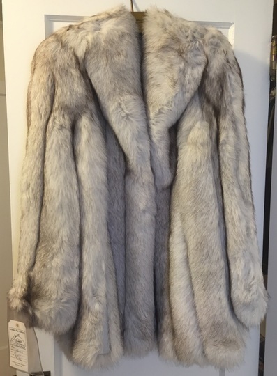 Alaska's List : Natural Blue Fox Fur Coat For Sale