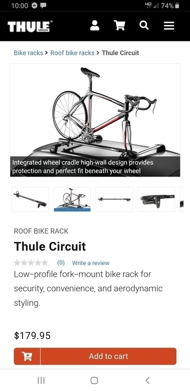 thule bike rack sale